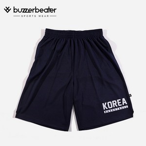 [버저비터] 농구 바지 쇼츠 팬츠 KOREA TEXT 네이비 반바지