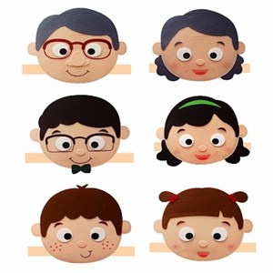 가족 머리띠 6종