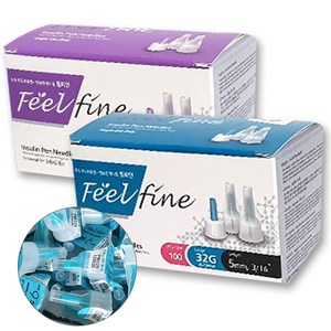 필텍 필파인 펜니들 4/5/6/8mm/인슐린/주사바늘/니들, 100개입, 1개, 필파인 6mm
