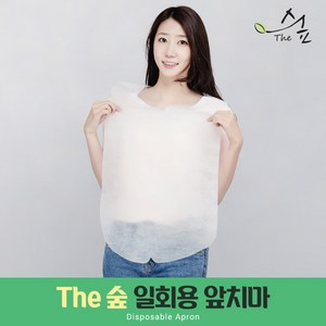더숲 국내산 부직포 일회용 앞치마 (500매 1000매), 기본형, 5개