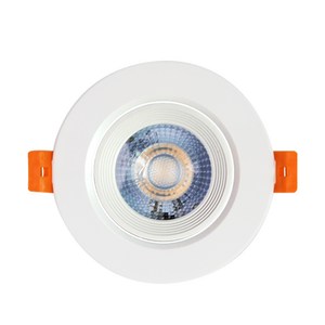 두영 LED 다운라이트 3인치 5W 주광색 전구색 일체형, 3인치 5W-전구색[노란빛], 1개