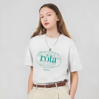 로라로라 여성용 OUTLINE LOGO T SHIRT 대표 이미지 - 로라로라 장원영 가디건 추천