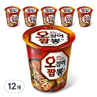 오징어짬뽕 컵 67g, 12개 대표 이미지 - 짬뽕라면 추천