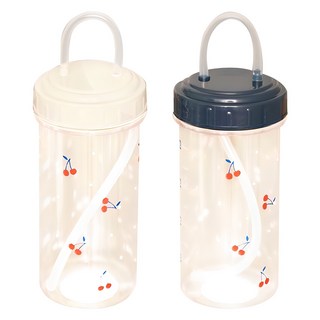 에이엘에스 실리콘 빨대물병 2종, 체리, 500ml, 2개
