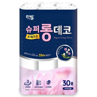 리빙티슈 슈퍼롱데코 화장지