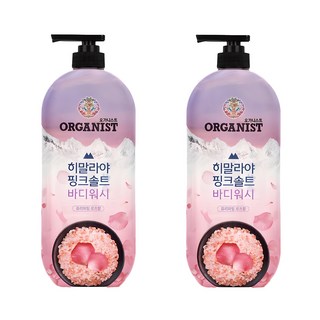 오가니스트 히말라야핑크솔트 바디워시 퓨리파잉 로즈향, 865ml, 2개