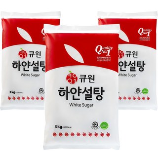 큐원 하얀 설탕 3kg 3개 상품 이미지