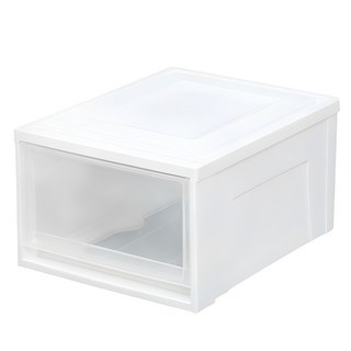 아이리스 국내 제조 BC 시스템 수납박스 BC-450, 클리어, 35 x 45 x 23.5 cm, 1개