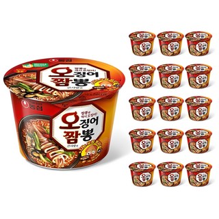 농심 오징어짬뽕 컵 115g, 16개 대표 이미지 - 짬뽕라면 추천