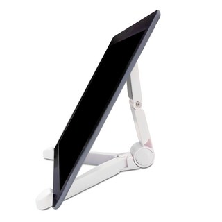 로젯 RX-5305 화이트 접이식 태블릿 거치대, 각도 조절 가능 태블릿컨트롤러