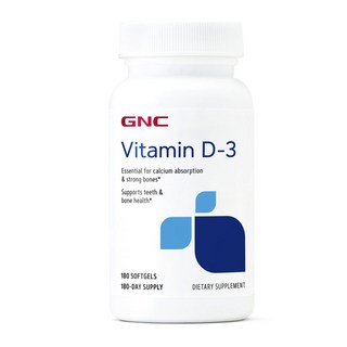 GNC 健安喜 維生素D3軟膠囊 50mg, 1個, 180 件