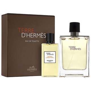 HERMES 愛馬仕 Terre d'Hermès大地淡香水 100ml+沐浴凝膠 80ml, 1個