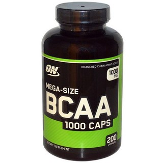 OPTIMUM NUTRITION 歐恩 Mega Size BCAA支鏈胺基酸膠囊 1000 Caps, 200 件, 1個