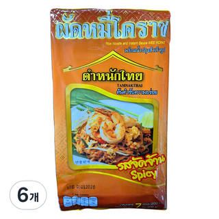 라이스앤누들소스 팟타이 매운맛, 6개, 200g