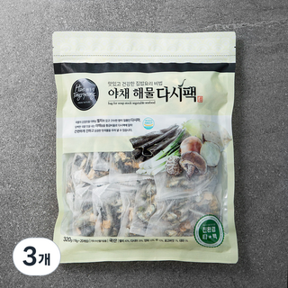 해통령 야채 해물 다시팩, 16g, 20개입, 3개