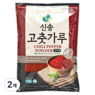 신송 고춧가루 김치용, 1kg, 2개