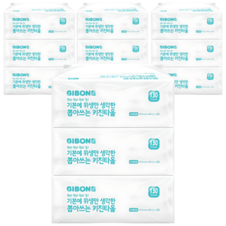 기본에 위생만 생각한 뽑아쓰는 키친타올 130매, 12개
