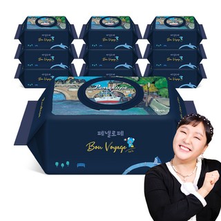 페넬로페 본보야지 세느 아기물티슈 캡형, 85g, 70개입, 10개