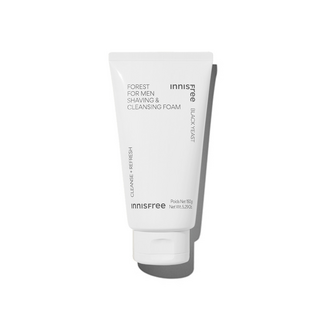 INNISFREE 綠樹林風男士保濕潔顏乳，雙效合一洗面乳刮鬍泡，添加薄荷醇，刮鬍滑順不刺激, 150g, 1條