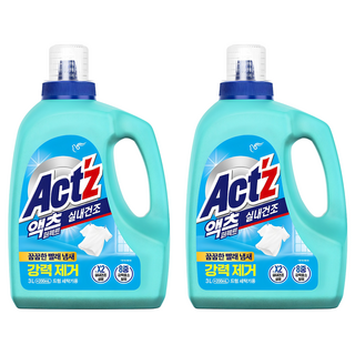 액츠 퍼펙트 실내건조 드럼용 액상세제 본품, 3.2L, 2개
