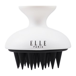 ELLE PARIS 프리미엄 두피 마사지 샴푸 브러쉬, 1개, 화이트
