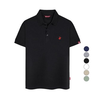 비버리힐스폴로클럽 남녀공용 스탠다드 자수 로고 PK 반팔 카라 티셔츠 CPX0T01