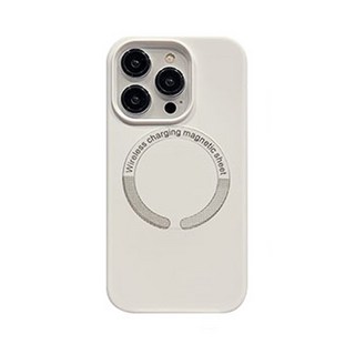 理享家 馬卡龍磁吸magsafe手機軟殼 iPhone 14 Plus 純白色 磁吸充電