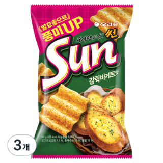 오리온 썬 갈릭바게트맛, 80g, 3개