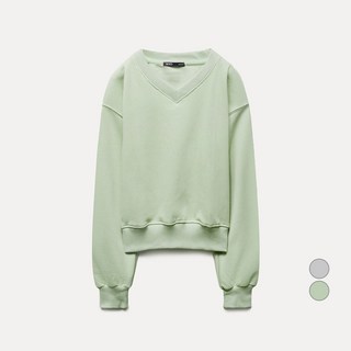 미쏘 여성용 V넥 스웻셔츠