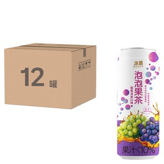 TAISUN 泰山 冰鎮葡萄泡泡果茶, 12罐, 1箱, 315ml
