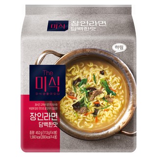 더미식 장인라면 담백한맛 113g, 4개