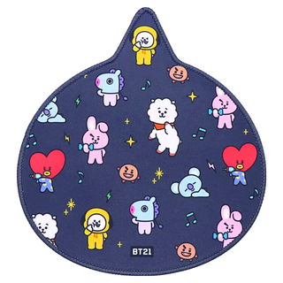 GARMMA BT21 大頭款滑鼠墊, 超可愛造型滑鼠墊 減少摩擦 滑動順暢安靜, 綜合, 1個