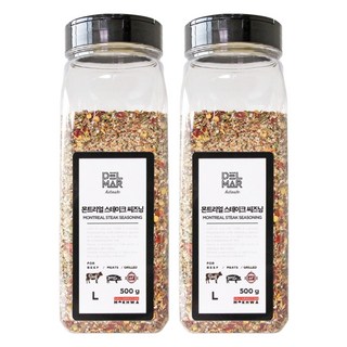 딜리셔스마켓 몬트리얼 스테이크 시즈닝 대형, 500g, 2개