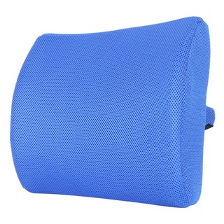 마메 바른자세 메모리폼 등받이쿠션, 블루