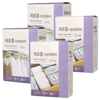 크린스타 제로홈 방충제 라벤다향 옷장 5p + 서랍장 20p 세트, 2세트
