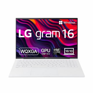 LG전자 2024 그램 프로 16 인텔 코어Ultra7, 스노우 화이트, 512GB, 16GB, WIN11 Pro, 16ZG90S-GP7UKN