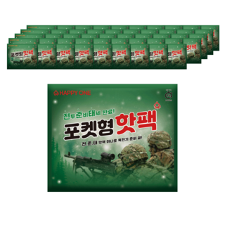[국내생산] 전준태 국내생산 포켓형 핫팩 100g, 50개
