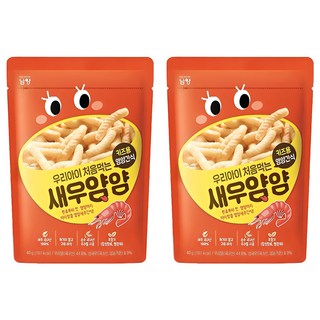 남양유업 우리아이 처음먹는 새우얌얌 과자, 40g, 2개, 새우