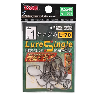 SAME 莎美 Lure Single L-70 #1 單鉤 MBSH-021NJ 路亞單鉤, 1入
