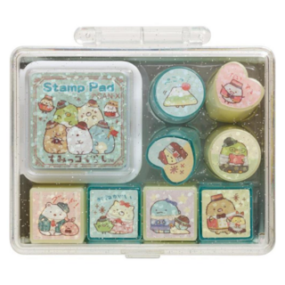 Sumikkogurashi 角落生物 印章組 附印泥 - 8件組, 1組