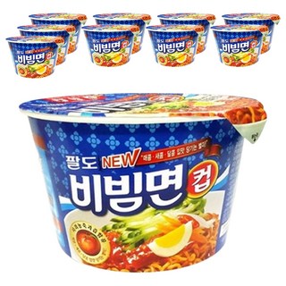 팔도 비빔면 컵 115g, 10개 세트 비빔면컵라면 팔도 비빔면 컵 115g, 10개 세트 비빔면컵라면
