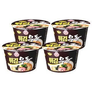 튀김우동 110g, 4개입 유부우동컵라면