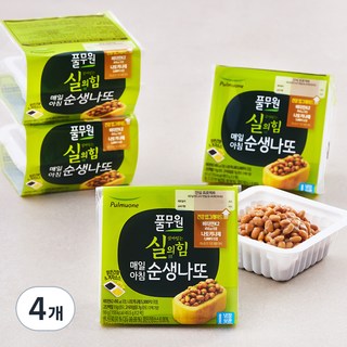 풀무원 실의 힘 매일아침 순생나또 8개입, 4개