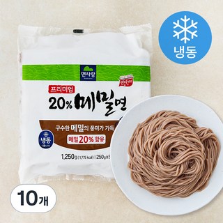 면사랑 프리미엄 20% 메밀면 (냉동), 250g, 10개