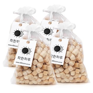 착한하루 편백나무 방향 주머니 피톤치드 본품, 90g, 4개