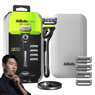 질레트랩스 딥클렌징바 면도기 세트, 1세트, 5개입