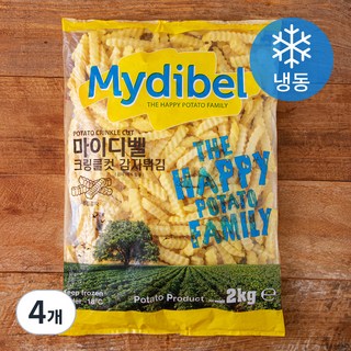 마이디벨 크링클컷 감자튀김 (냉동), 2kg, 4개