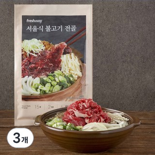 프레시지 서울식 불고기 전골 밀키트 2인분, 424.5g, 3개