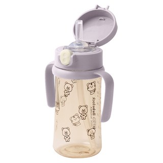 자세히 보기 베베락 국내 제조 아이와 PPSU 원터치 빨대컵 270ml, 1개, 라벤더