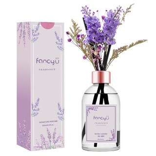 Fancy U 薰衣草滿天星款室內擴香瓶 (200ml), 薰衣草花園/英國梨小蒼蘭/四月棉香/亞麻麝香, 薰衣草花園 Garden Lavender, 1瓶